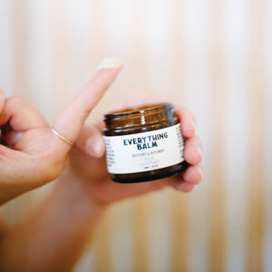 Healing balm made with cocoa, mango and shea butter, beeswax, dry skin, cracked skin, 